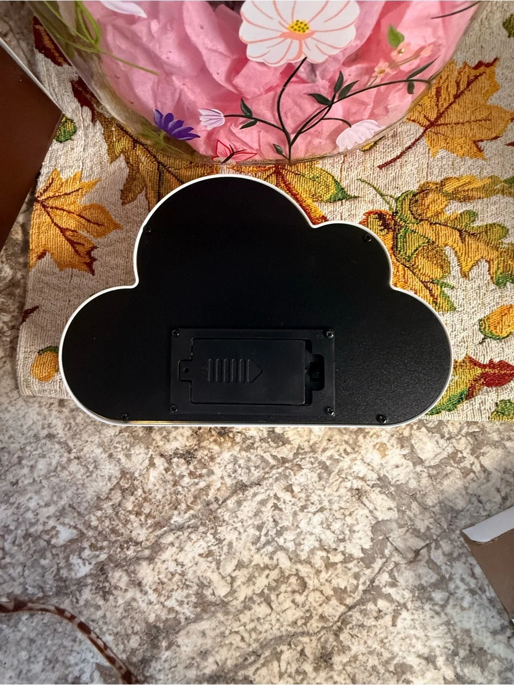 White Cloud-Shaped LED Accent Storage Box